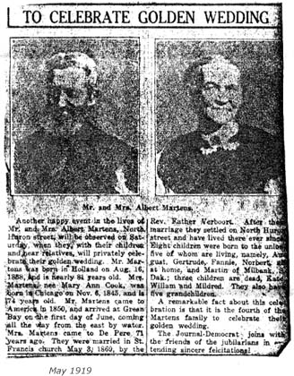 Golden Wedding Anniversary