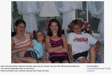 Alexa with friend and cousins